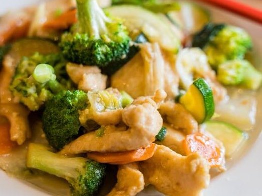 Chicken with sizzling vegetables, Autumn Court Phoenix