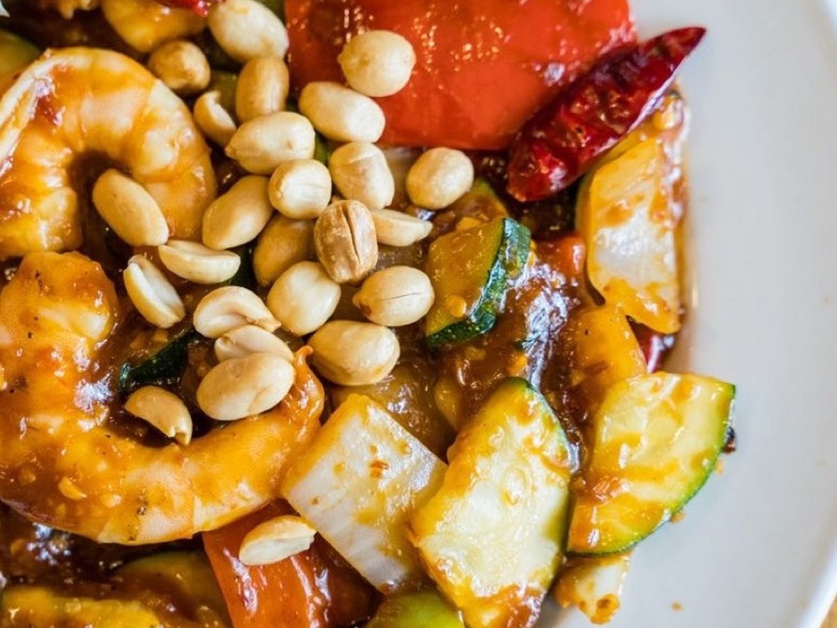 Kung Pao Chicken and Shrimp, Autumn Court menu Phoenix