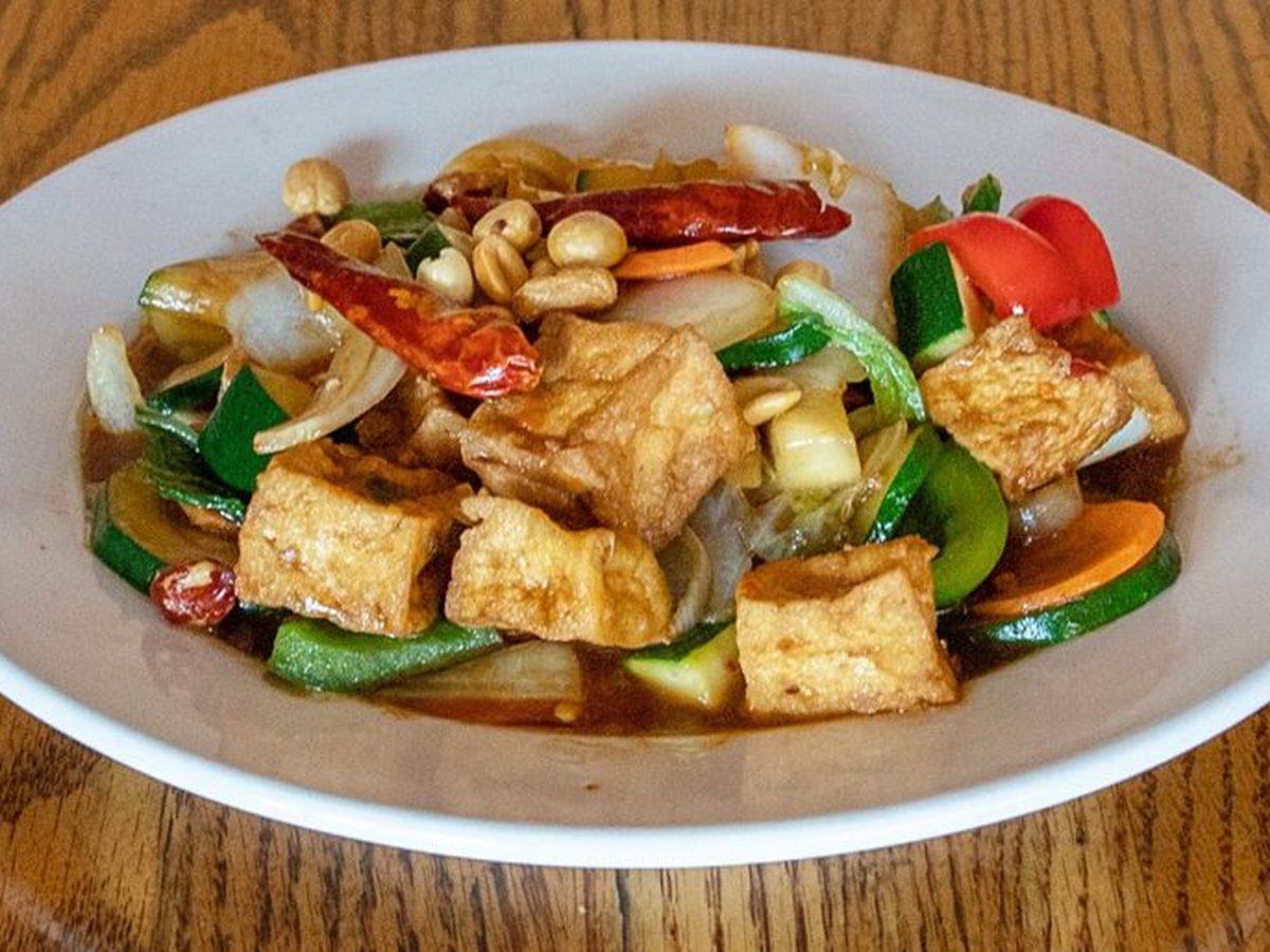 Kung Pao Vegetables and Tofu, Autumn Court catering Phoenix